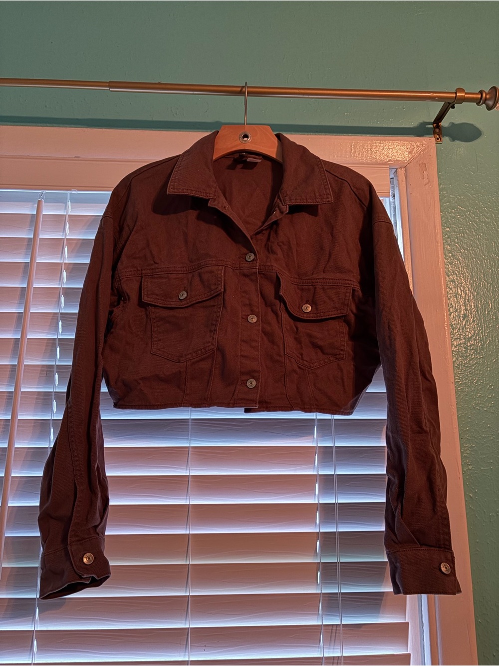 Brown Cropped Jacket